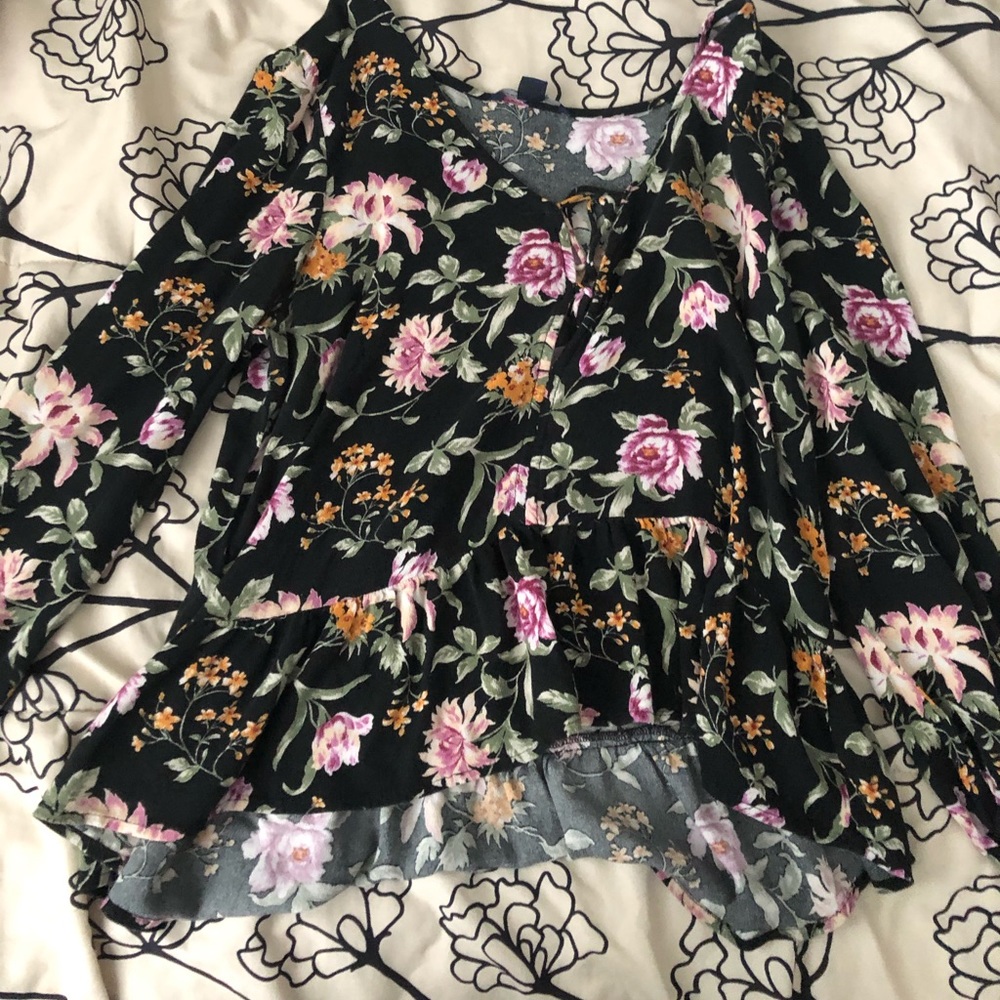 flowered blouse